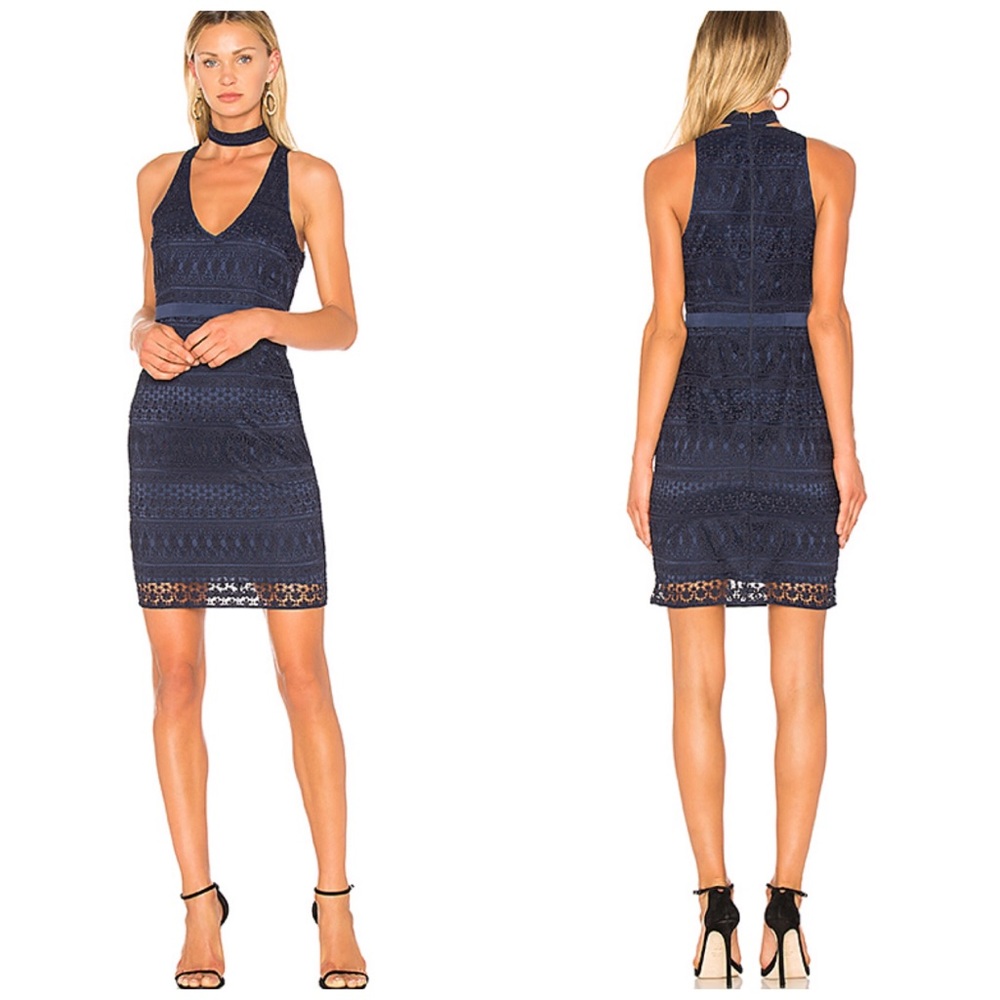 NWT Likely Navy Lace Choker Dress